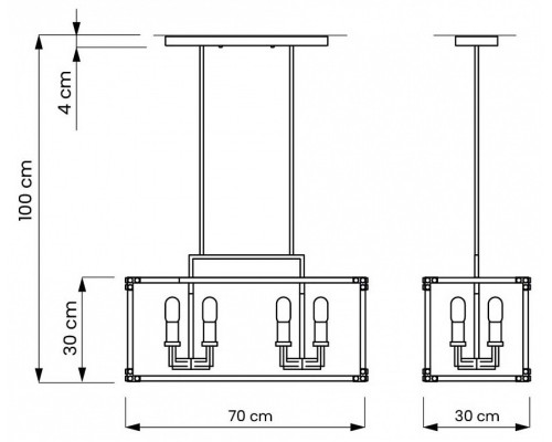 Подвесной светильник LUMINA DECO Waldorf LDP 1140-8 BK+MD