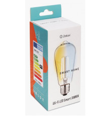 Лампа светодиодная с управлением через Wi-Fi Zetton Smart Wi-Fi Bulb E27 6Вт 2200-6500K ZTSHLBWCWE272RU