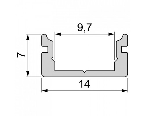 Профиль накладной Deko-Light AU-01-08 970007