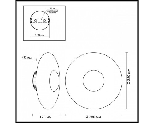 Накладной светильник Odeon Light Adamas 4223/13WL