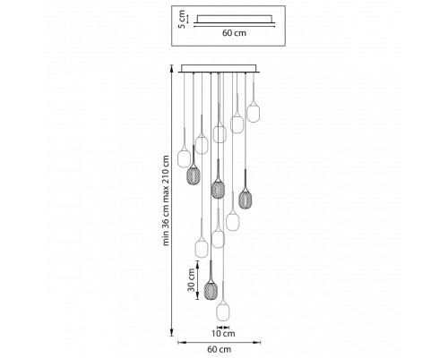 Подвесная люстра Lightstar Acrile 738131