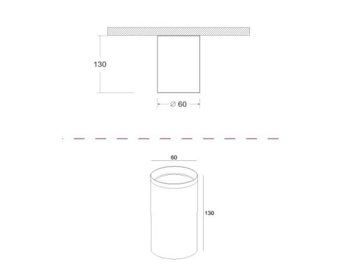 Накладной светильник Maytoni Focus Design C036CL-01B