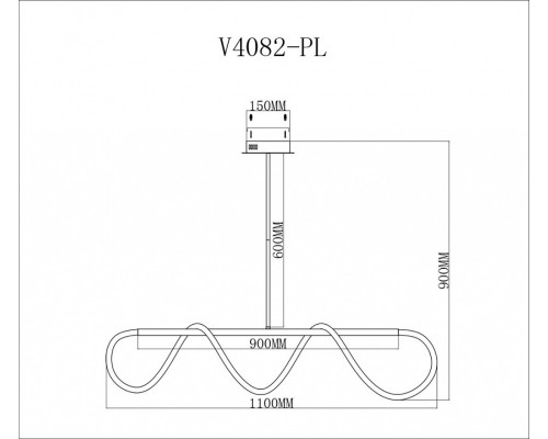 Светильник на штанге Moderli TRUE V4082-PL