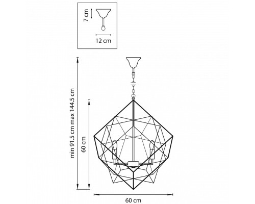 Подвесная люстра Lightstar Gabbia 732267