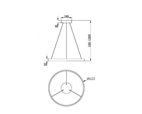 Подвесной светильник Maytoni Rim MOD058PL-L32WK