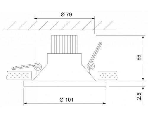 Встраиваемый светильник Elektrostandard 15267/LED a055723