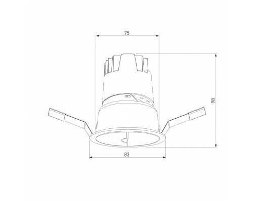 Встраиваемый светильник Elektrostandard Inline a064611