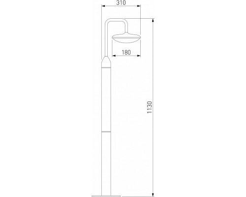 Наземный высокий светильник Elektrostandard Portal a063027