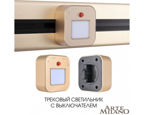 Накладной светильник Arte Milano Am-track-sockets 380022TL/Light Gold