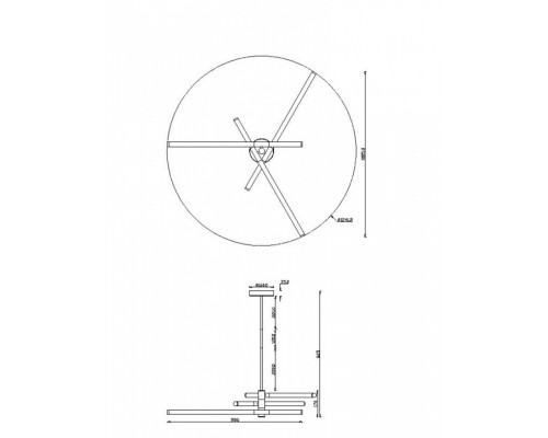 Люстра на штанге Maytoni Axis MOD106CL-L40G3K