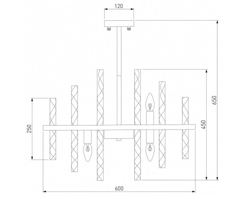 Люстра на штанге Bogate's Hollis 367/9 Smart