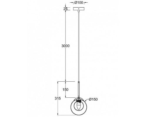 Подвесной светильник Maytoni Basic form MOD521PL-01G1