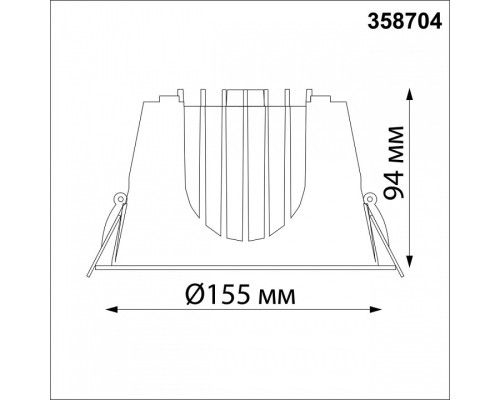 Встраиваемый светильник Novotech Knof 358704
