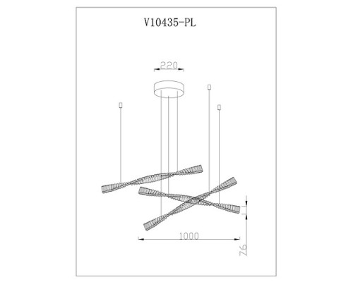 Подвесной светильник Moderli Asti V10435-PL