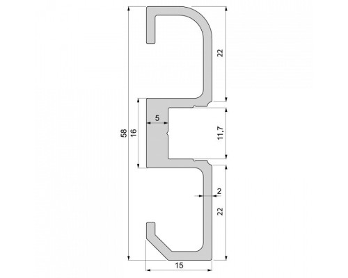 Профиль накладной Deko-Light AM-02-10 970600