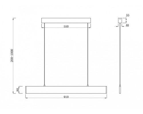 Подвесной светильник Maytoni Step P010PL-L23G4K