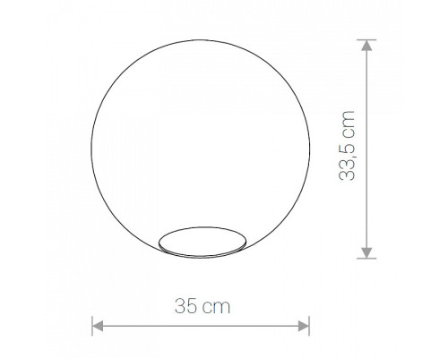 Плафон стеклянный Nowodvorski Cameleon Sphere XL TR 8527