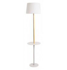 Торшер с полкой Arte Lamp Connor A2102PN-1WH