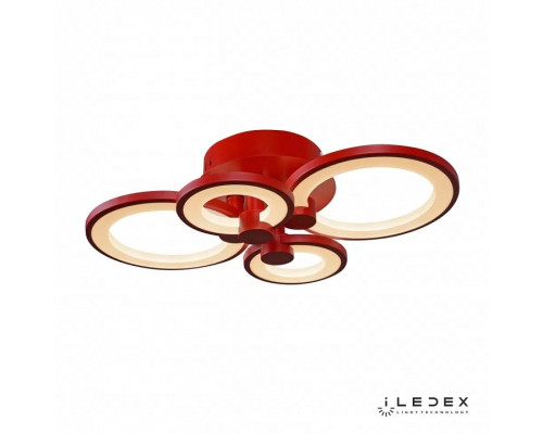 Потолочная люстра iLedex Ring A001/4 RED