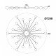 Потолочная люстра Escada Starfall 2109/16 Copper