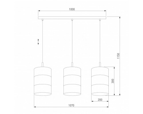 Подвесной светильник TK Lighting Bogart 3215 Bogart Black