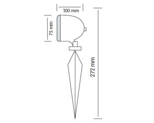 Наземный низкий светильник Horoz Electric  HRZ00000954