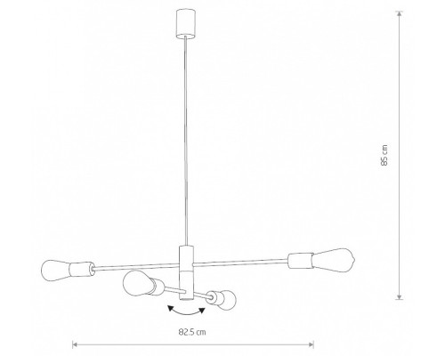 Подвесная люстра Nowodvorski Rotor 7935