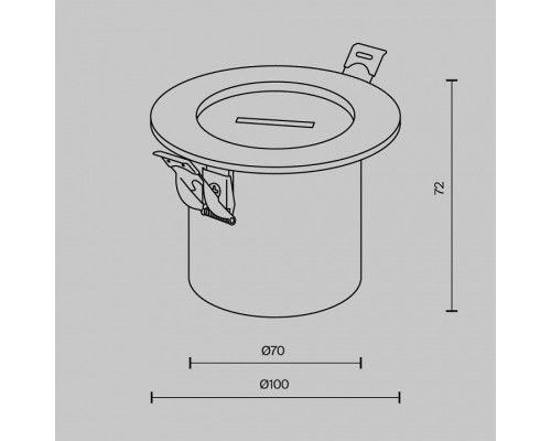 Основание для трека-ремня Maytoni Accessories for system Parity TRA130RSC-2B