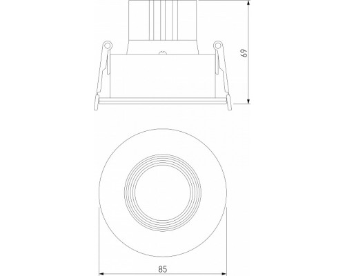 Встраиваемый светильник Elektrostandard Artis a066135