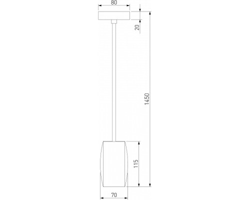 Подвесной светильник Eurosvet Bonaldo 50246/1 LED хром