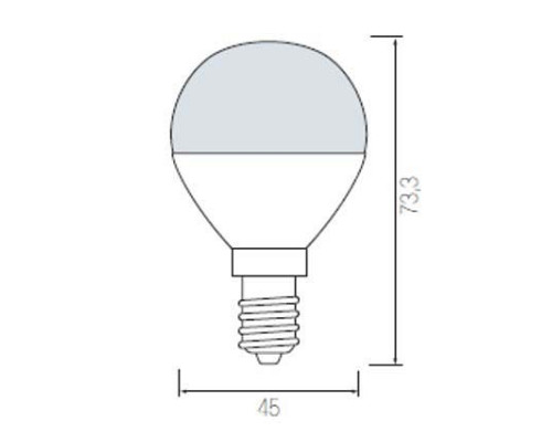 Лампа светодиодная Horoz Electric HL4380L E14 6Вт 6400K HRZ00000042