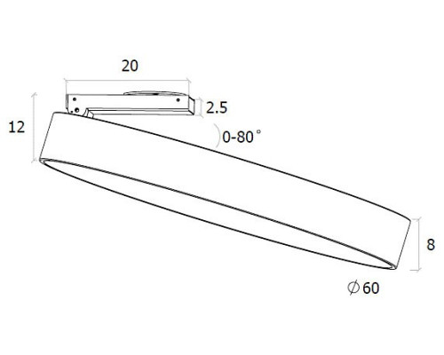 Спот DesignLed UF UF034-60-WH-NW