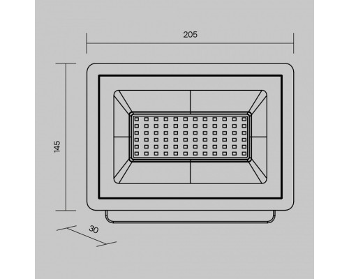 Настенно-потолочный прожектор Maytoni Flood FL001-L50B6K