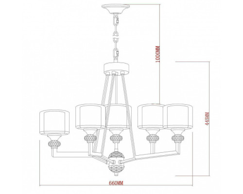 Подвесная люстра Vele Luce Lotus VL1054L05