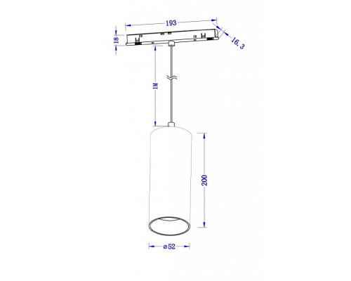 Подвесной светильник Maytoni Focus LED TR041-4-12W3K-M-DS-B