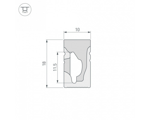 Короб накладной гибкий Arlight WPH 040269