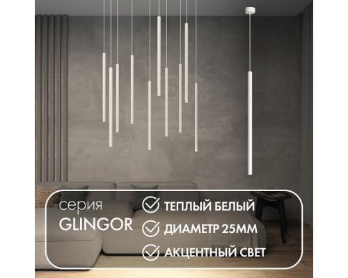 Подвесной светильник Denkirs Glingor DK4303-WH