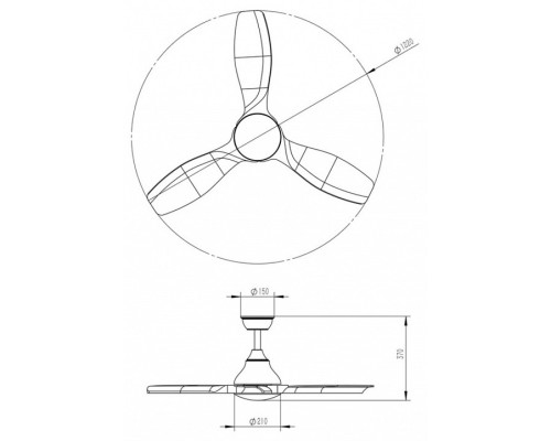 Светильник с вентилятором Sonex VIVA LED 7702/24L