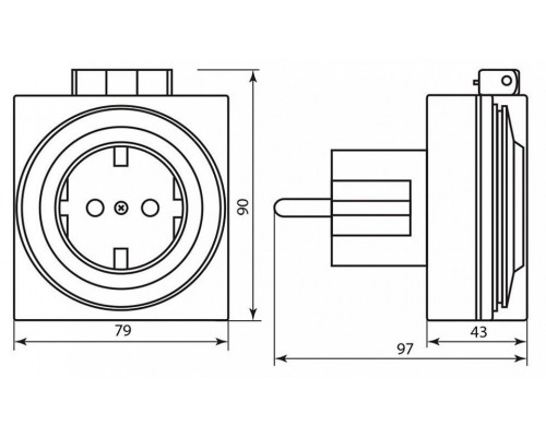 Розетка с таймером Feron TM31 23204