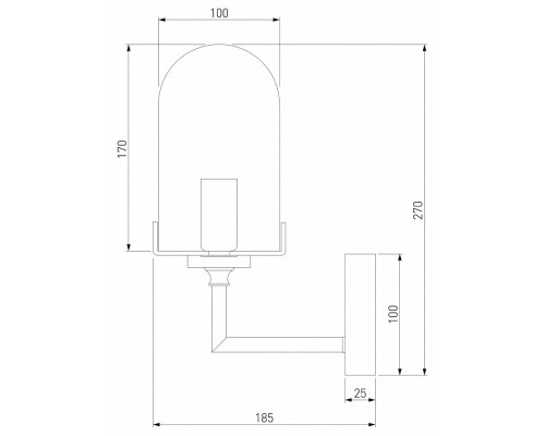 Бра Eurosvet Pluto 60156/1 хром