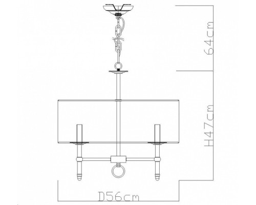 Подвесная люстра Divinare Candela 1162/01 LM-5