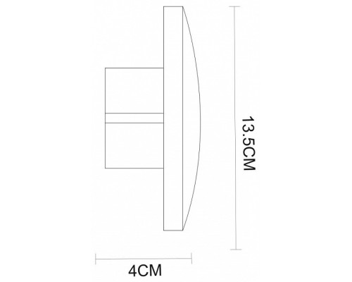 Накладной светильник Arte Lamp Nimbo A1506AP-1WH