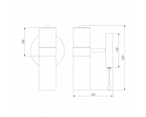 Бра Eurosvet Tesoro 70125/1 черный