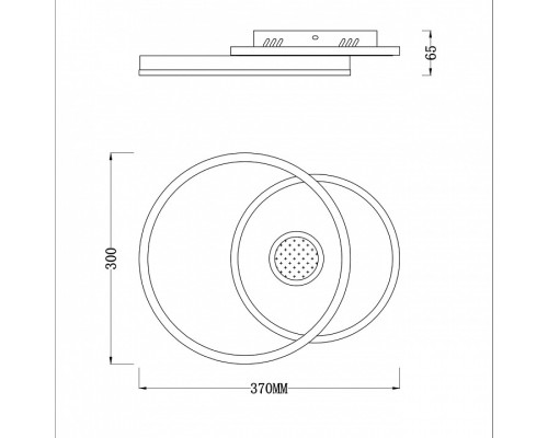 Накладной светильник Escada Arctic 10234/1LED BL