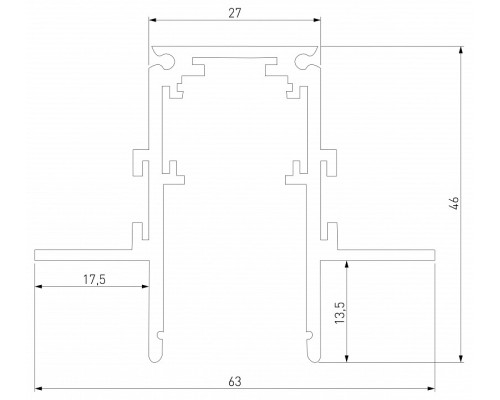 Трек встраиваемый Elektrostandard Slim Magnetic a067495