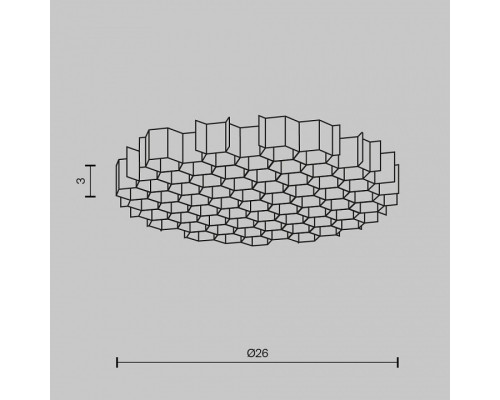 Сотовый фильтр Maytoni Wise HoneyComb-D26