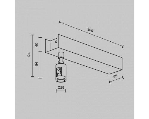 Подвес для трека Maytoni Accessories for tracks Flarity TRA156С-BB1-B