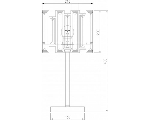 Настольная лампа декоративная Bogate's Cella 01148/1 Strotskis