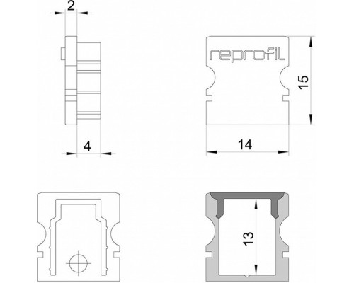 Набор из 10 заглушек для профиля Deko-Light P-AU-02-08 978041