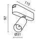 Светильник на штанге Maytoni Focus LED TR103-1-5W4K-M-B